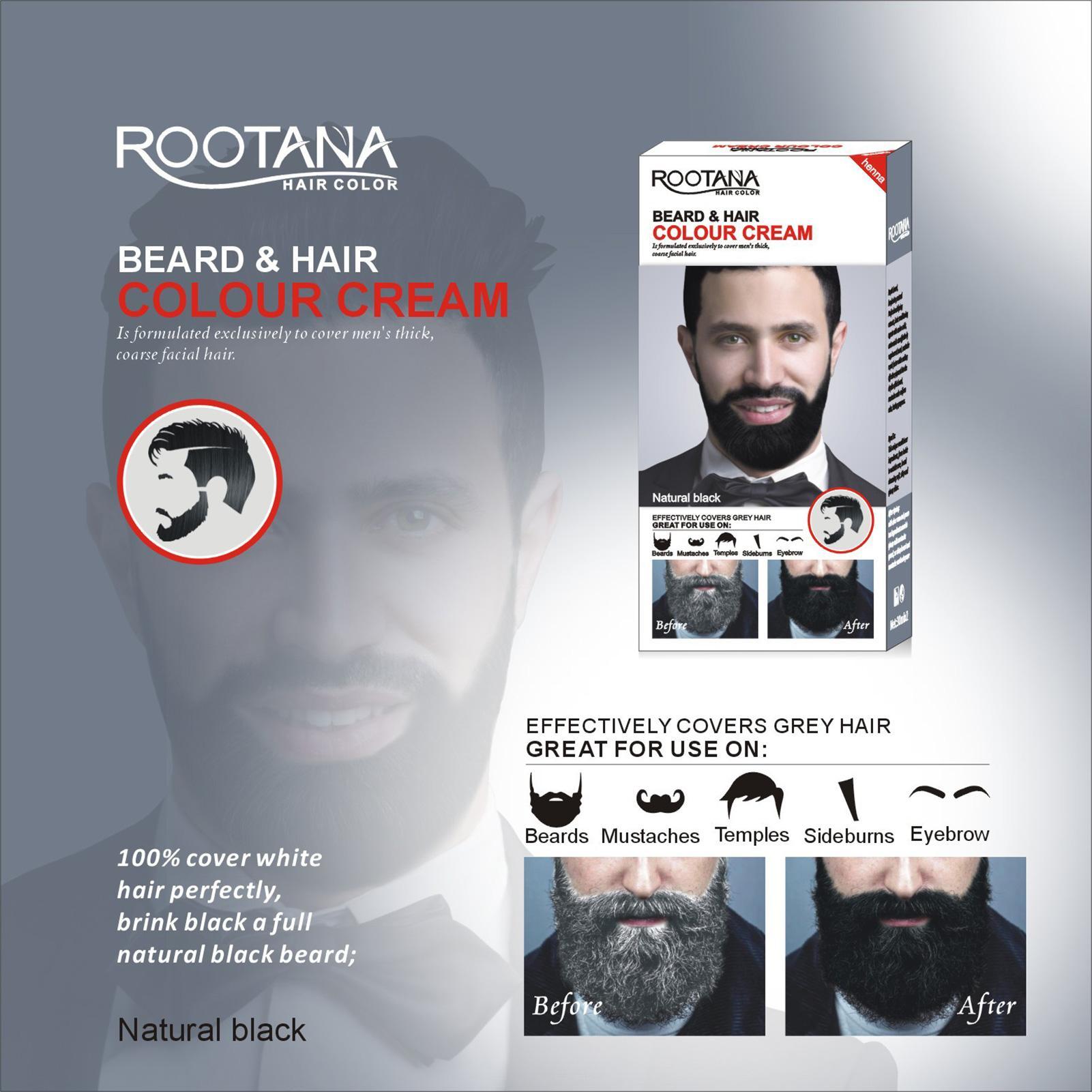 Mens Beard Dye 60ML Mustache D - Shaving Cream recension och pris