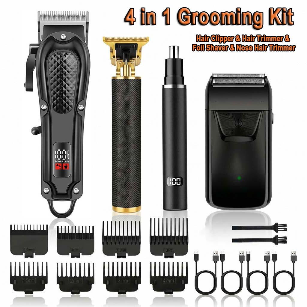 4 in 1 Men's Hair Clipper Set, - Body Trimmer recension och pris