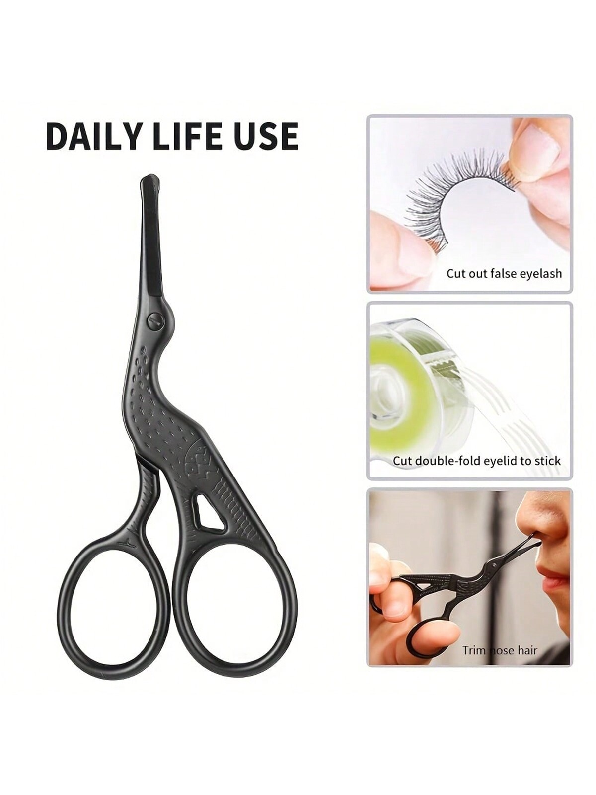Nose Hair Scissors, Stainless  - Nose Trimmer recension och pris