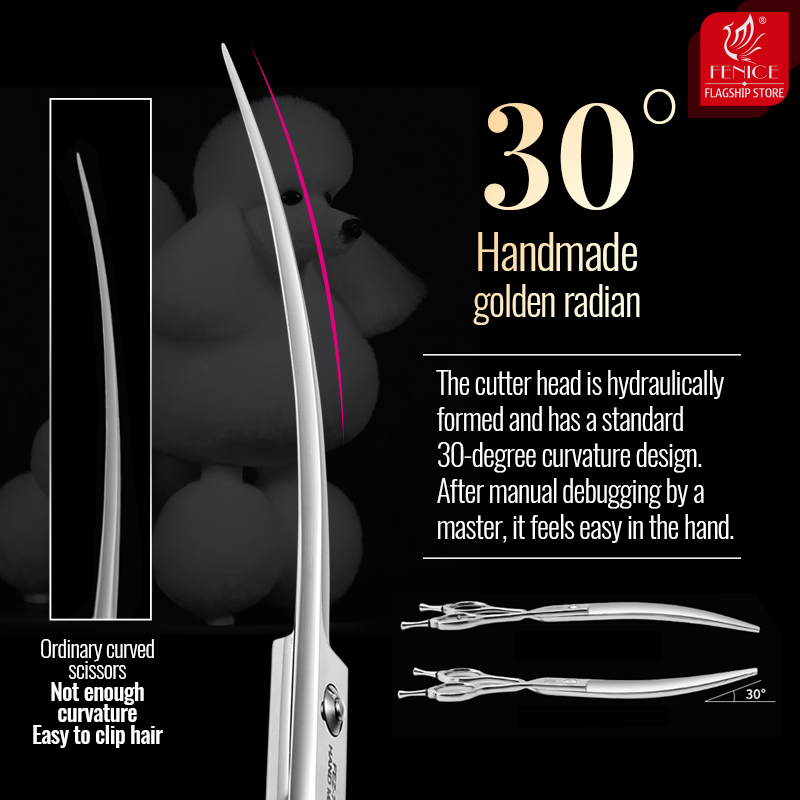 Fenice 6//6.5/7/7.5 Inch Profe - Grooming Scissors recension och pris
